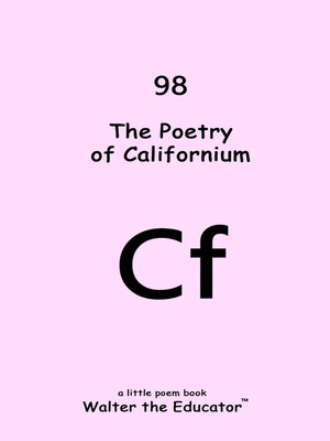 cover image of The Poetry of Californium